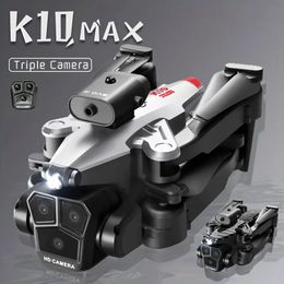 Kxmg drone k10 max mini hd professionele camera wijd hoek optische stroom lokalisatie vierweg obstakel vermijding rc quadcopter uav