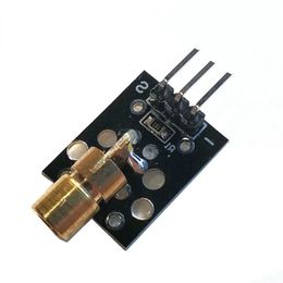 KY-008 650nm Lasersensor Module 6mm 5V 5mW Rode Laser Dot Diode Koperen Hoofd voor Arduino