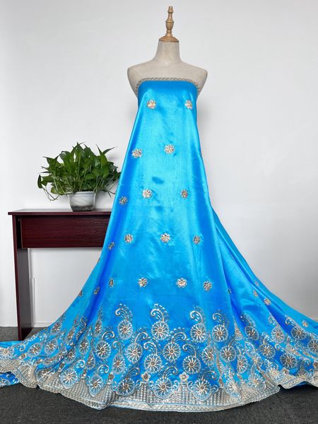 KY-3017 Sky Blue George Lace Fabric 2023 Exquise Crawing Craft Banquet Robes de banquet pour les femmes Soirée Africain en vente Summer et Automne Nouveaux arrivées