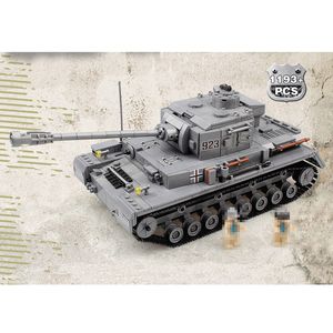 82010 Kits de juguete de bloques de construcción militar Panzer IV F2 modelo de tanque PZKPFW Panzerkampfwagen 923 regalo de las fuerzas armadas para niño