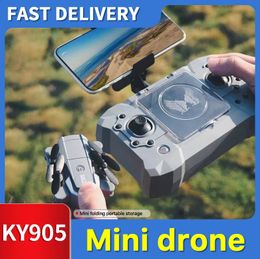 KY905 Mini Dron 4K Plegable RC Con Control Remoto FPV Quadcopter Boys and Girls 240516