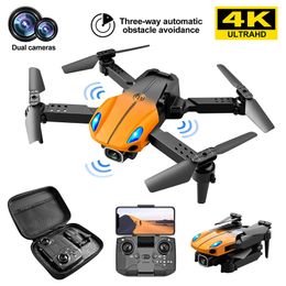 KY907 Mini Drone 4k Profesional Intelligent Obstakel vermijden Smart hover Quadcopter Dual Camera Opvouwbare afstandsbediening Vliegtuighelikopter