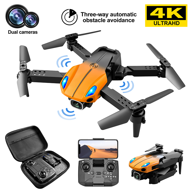 KY907 Mini Drone 4k Profesional Intelligent Obstacle Avoidance Smart hover Quadcopter Dual Camera Folding Remote Control Plane Helicopter