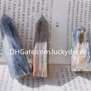 Kyanite Quartz Crystal Point Tower Wand Feng Shui Gift Natural Polished Healing Throat Chakra Metaphysical Gemstone Peace Meditation Spiritual Wisdom Obelisk