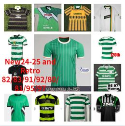 KYOGO JOTA 2024 25 Celtas Jerseys de fútbol en casa Away Edouard Celtic FC 80 95 87 89 Joseph Retro Football Shirt