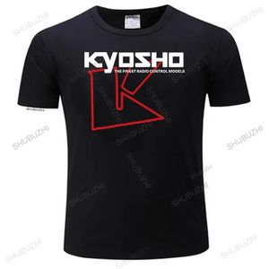 Kyosho Japan RC Racing T -shirt grafische tee zwarte kleur maat s tot 5xl katoen t -shirt mannen zomer mode teeshirt euro maat 240409