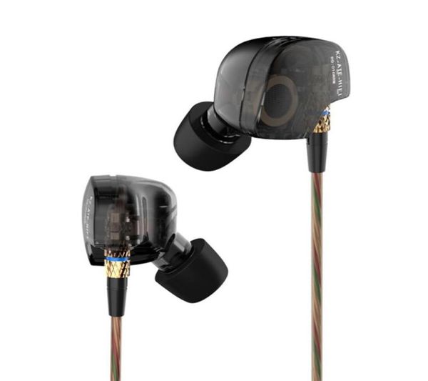 KZ ATE cobre conductor HiFi deporte tapones para los oídos auriculares en la oreja auriculares corriendo bajo pesado música micrófono rápido 7224413