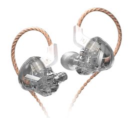 KZ EDX Crystal Color 1DD auriculares con graves HIFI auriculares con Monitor de oído auriculares deportivos con cancelación de ruido 1300578