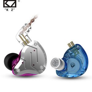 KZ ZS10 Pro casque en métal 4BA + 1DD hybride 10 pilotes HIFI basse écouteurs dans l'oreille moniteur écouteurs Sport suppression de bruit écouteurs
