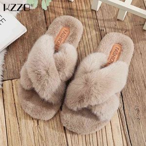 Kzzo nieuwe bowl mode dames slippers thuisschoenen zachte indoor slippers antislip casual slippers comfortabele home vrijetijds platte flats j220716