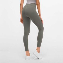 L-152 Leggings de yoga taille haute pour femmes collants de Fitness pantalons de Sport de course nus sans couture Sport Leggins énergie vêtements de gymnastique tenues