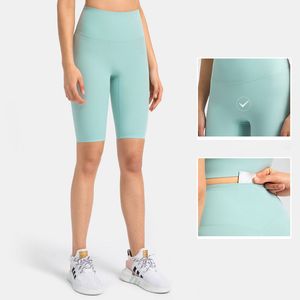 L-184 Short taille haute Collants courts élastiques Leggings Short de sport coupe classique Short de yoga sans ligne en T