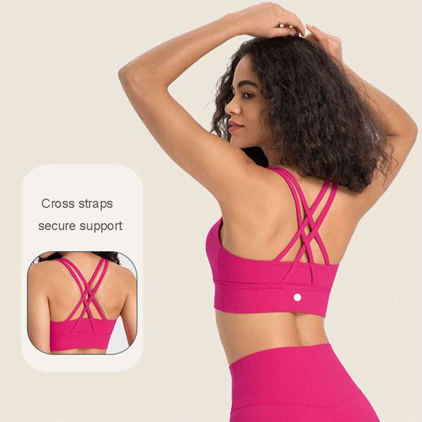 L-2024 Sports de sports au beurre de beurre de sport Classic Yoga Bra Femmes adaptées à la peau