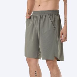 L-2899 Été Extérieur Doublure Hommes Shorts Sans Couture Sans Trace Shorts De Sport Séchage Rapide Stretch Ripstop Pantalon De Jogging Décontracté Coupe Classique Court