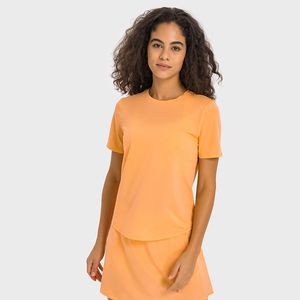 L-333 Tissu Refroidi À L'eau Cool Sweat Respirant Yoga Tops Séchage Rapide Chemise De Tennis Femmes Courir En Plein Air À Manches Courtes Chemises