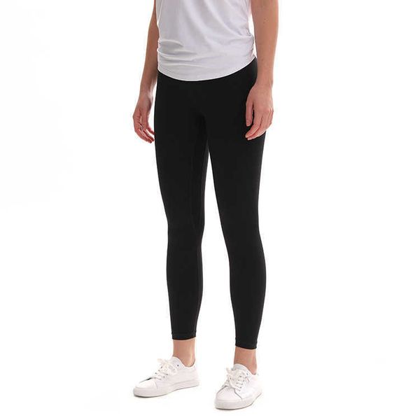 L-5 Fitness athlétique Yoga Leggings pantalons femmes filles taille haute tenues de course dames sport Leggins Gym collants pantalon entraînement