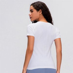 T-shirt à manches courtes pour femmes, vêtements de sport en plein air, à la mode, de Yoga, de course, shirt268z, nouvelle collection L-55