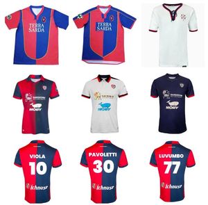 23 24 Cagliari Soccer Jerseys Zola Gobbi Joao Pedro Simeone 03 04 05 Retro 2023 2024 Fcfootball Shirt Thailand Quality Personnalisez Men Kit Kit Kit Kit Kit