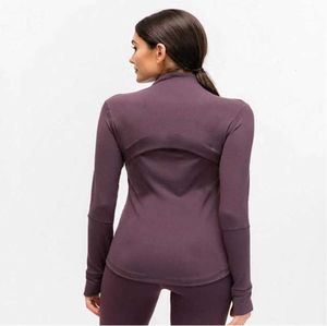 Veste à fermeture éclair pour femmes, tenue à séchage rapide, vêtements de Yoga, manches longues, trou pour le pouce, entraînement, course à pied, Pigl879, automne et hiver, L-78