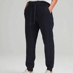 L-84 Pantalon de survêtement de fitness taille haute avec deux poches latérales Cordon de serrage Courir Sport Joggers Femmes Séchage rapide Athlétique Gym Exercice Yoga Pantalon