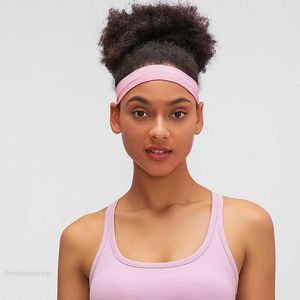 L-AS01 Zweetafspringende hoofdbanden voor yoga training fitness naadloze hoge elastische hoofdband geen sporen absorberende haarbanden accessoires voor vrouwen top