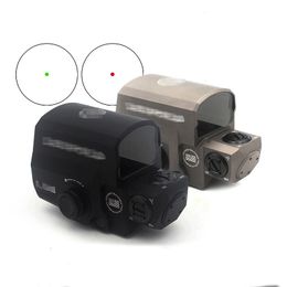 L-C-O Greenred Dot Holographic Sight for Hunting De-Vo Scopes Reflex Sight Fit 20mm Weaver Picatinny Rail