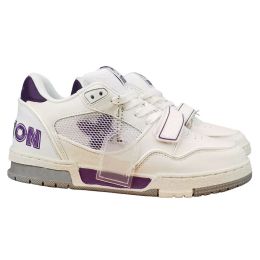 L Designer Virgil Chaussures Casual Emed Trainer Sneaker Triple Blanc Rose Bleu Ciel Abloh Noir Vert Jaune Denim Low Hommes Baskets Femmes 326