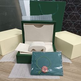 L Box Hoge laag Watch Boxes Papierzakken Certificaat Originele dozen voor houten vrouw heren horloges cadeau accessoires cases 116610 126613 Oyster Perpetual