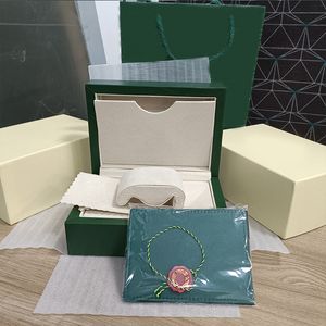 L box Boîtes de montres de qualité supérieure Sacs en papier certificat Boîtes originales pour femme en bois Montres pour hommes Accessoires cadeaux Étuis 116610 126613 Oyster Perpetual