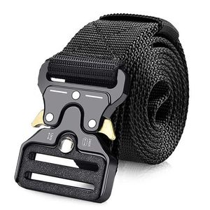 l Tactische riem voor snel release Outdoor Military Belt voor zachte en echte nylon sportaccessoires Black Belt voor mannen en vrouwen J240506