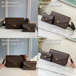 10A Bolsas de sobre de espejo premium bolsos de diseño de moda para mujeres 3pcs/set Festival Gifts 17988 27269