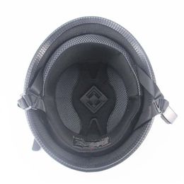 L XL XXL Casque Moto Casco Moto Demi-Casque DOT Visage Ouvert Taille Moyenne Vintage Rétro Cascos Para Moto Scooter Cruiser219r