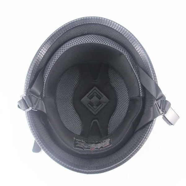 L XL XXL Casco de motocicleta Casco Moto Media máscara DOT Cara abierta Tamaño promedio Vintage Retro Cascos Para Moto Scooter Cruiser219r