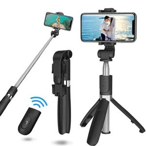 L01S Bluetooth Selfie Stick Cámara universal artefacto mini control remoto inalámbrico Selfie Stick Tripod Streaming Soporte