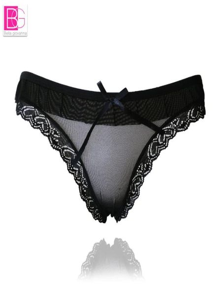 L039Bellagiovanna 2017 Nouveaux mémoires pour femmes Sexy Mesh T Panties Ruffles Breathable Panty Transparent Knickers Girls Underpants18470504