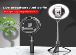 L07 téléphone Selfie bâton trépieds monopodes avec anneau LED de 5 pouces 3 niveaux de luminosité lumière de remplissage extensible Bluetooth Remote3277443