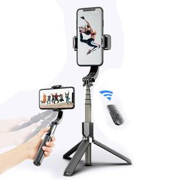 L08 Gimbal Estabilizador Trípode Selfie Stick 360 Rotación de mano Anti-Shake Selfie Estabilizador de video teléfono inteligente selfie stick