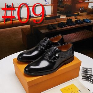 L1/31Model Designer Men Brogue Shoes Tamaño grande 45 Classic Mens Formal Oxfords Leather Luxury Dress Shoes Business Wedding Adult Lace Up Calzado