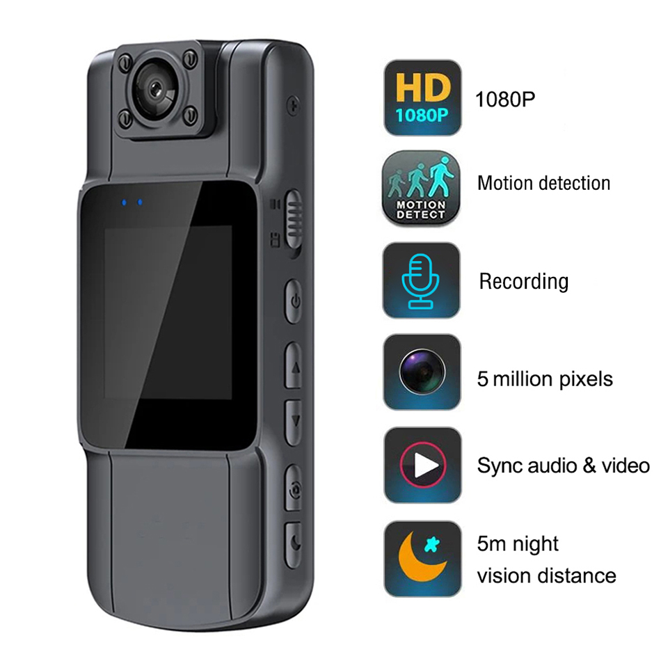 L11 Full 1080p Digital Mini WiFi Camera Camcorder Liten kropp sliten Polis Cam Motion Infrared Night Vision Sports DV DVR For Home Pets Office