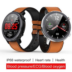 L11 Smart Horloge Mannen ECG + PPG Hartslag Bloeddruk Monitor IP68 Waterdicht Weer Metalen Smartwatch vs DT78 L5 L8 L7