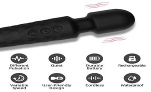 L12 Massageur Sex Toy 20 vibrateur puissant pour femmes G Spot Av Magic Wand Clitoris Stimulator Dildo vibrant Coup8316525