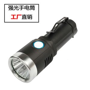 L2 forte tactique USB charge en alliage d'aluminium Mini lampe de poche Portable maison extérieure lumière de secours 969253