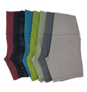 L2064 Shorts de Yoga tenue de sport pour femmes taille haute sensation nue élastique Fitness pantalon serré coupe ajustée Sportswear6015633