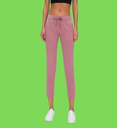 L21 Pantalon de yoga pour femme - Tenue élastique pour la peau - Cordon de serrage à la taille - Sports et loisirs - Évacuation de la transpiration - Jambe droite pour jogging de fitness 8961135