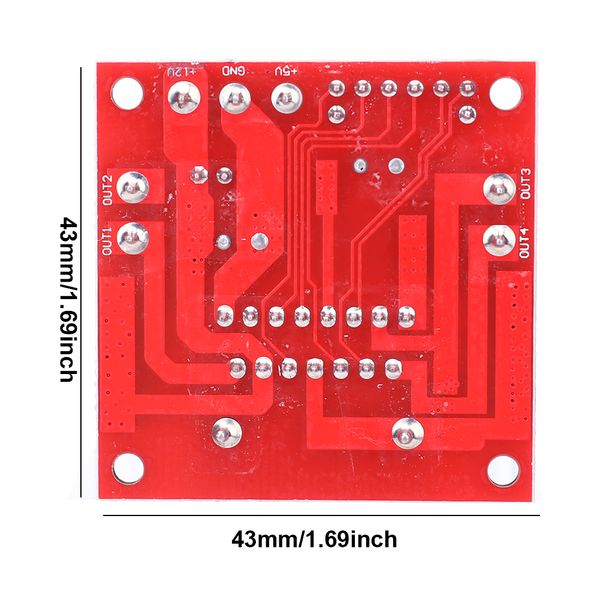 L298n Stepper Motor Ontwikkeling Board High Power Stepper Motor DC Intelligence Auto Robot Dual H-Brug 5V Voor Slimme Auto Robot