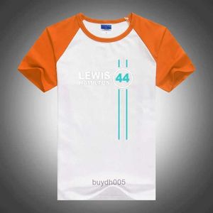 L2sr Camisetas para hombre 2023/2024 Nuevo piloto del equipo de carreras de Fórmula Uno de F1 Lewis Hamilton Digital 44 Ropa informal de manga corta holgada de tendencia deportiva diaria de alta calidad