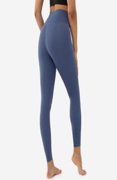 L31 Women039s Yoga Leggings Cintura alta Color sólido Longitud completa Ropa de gimnasio Pantalones de mujer Correr Fitness Capris Tights8498096