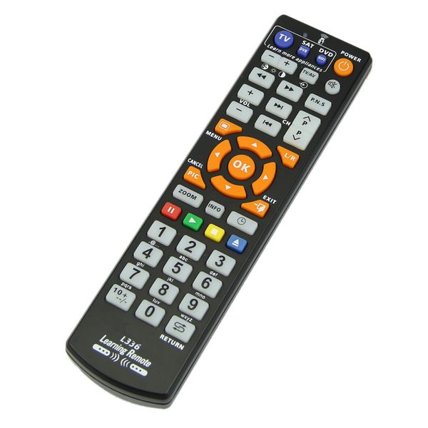 Controles remotos IR inteligentes universales L336 con función de aprendizaje para TV CBL DVD SAT STB DVB HIFI TV BOX VCR STR-T controlador de aprendizaje