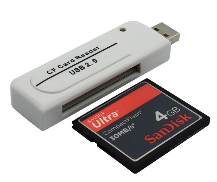 L46 USB CF Compact Flash Card Reader Writer Adaptador Vista