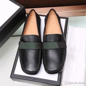 L5 2021 herenschoenen lederen heren slip op loafers voor mannen zakelijke merk luxe schoenen man casual warme winter flats handgemaakt